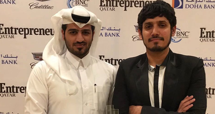 Abdulla AlKhenji and Haris Aghadi win Entrepreneur Middle East Startup of the Year, 2016