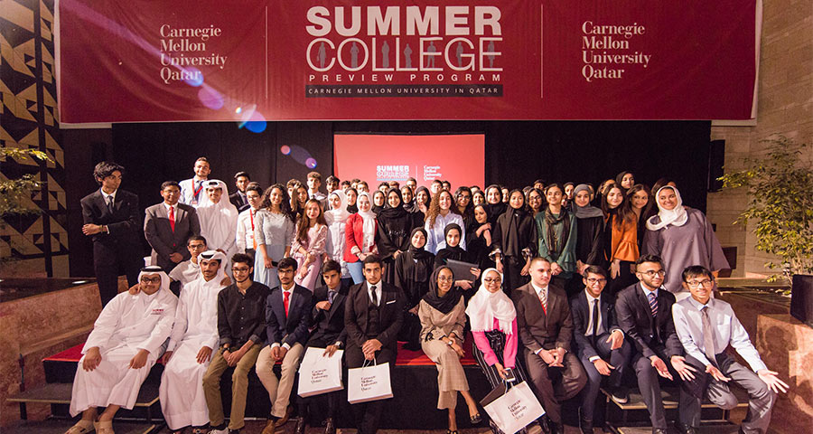 Qatar high school students learn about careers, college life at CMU-Q summer program