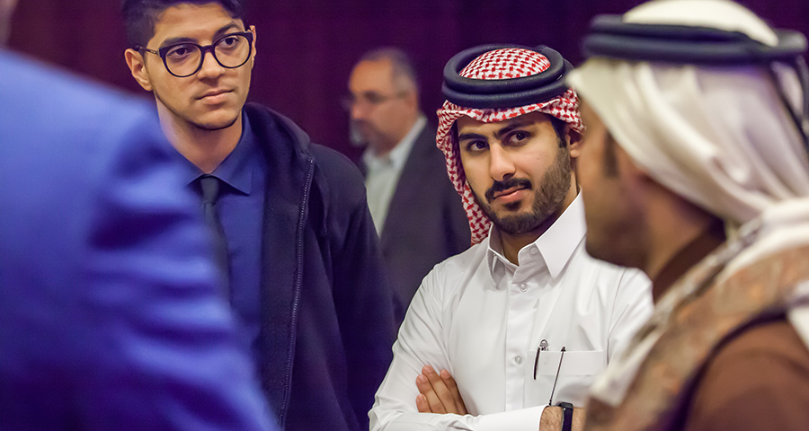 Students speak to external clients for their junior project