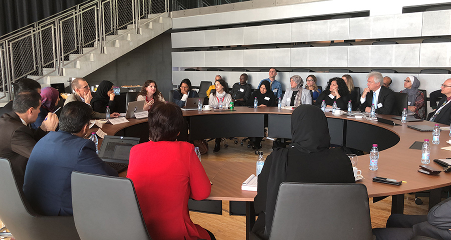 Dudley Reynolds leads WISE Happening roundtable