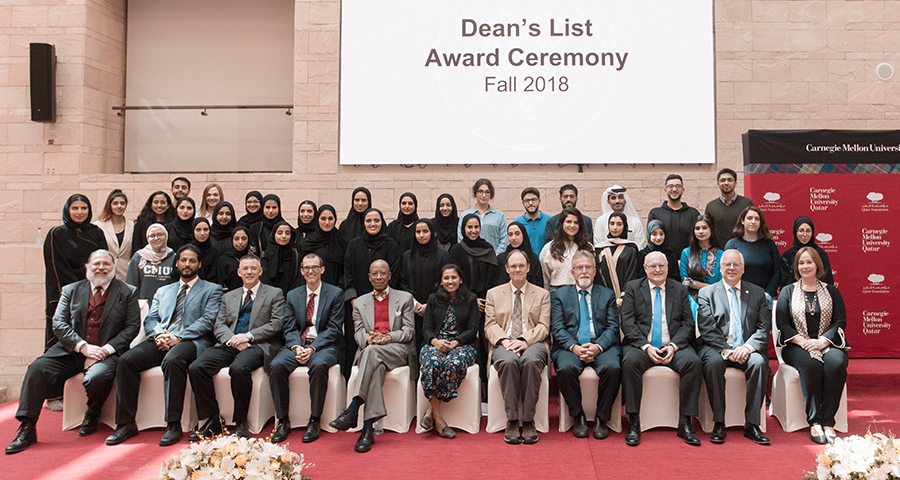 Dean's List award ceremony, fall 2018 semester