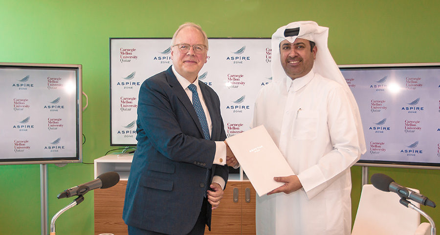 CMU-Q and Aspire Zone Foundation sign MoU
