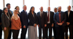 HE Sheikha Hind with President Jahanian, Dean Trick, and QF and CMU leadership representatives