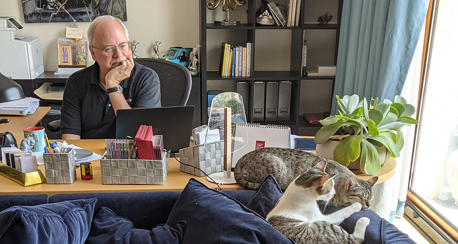 Michael Trick in his home office