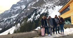 Zeina Darwiche, second from right, participated in a women's leadership trip to Switzerland in her senior year
