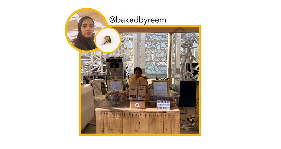 Reem Al-Haddad's Instagram business @bakedbyreem was also featured at Torba Market