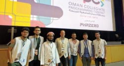 Ahmad was part of the winning team at the 2019 Oman Collegiate Programming Competition.