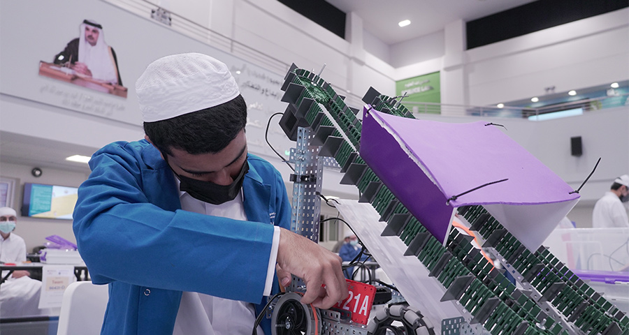 The first VEX Robotics Competition in Qatar took place at Texas A&M at Qatar in March.