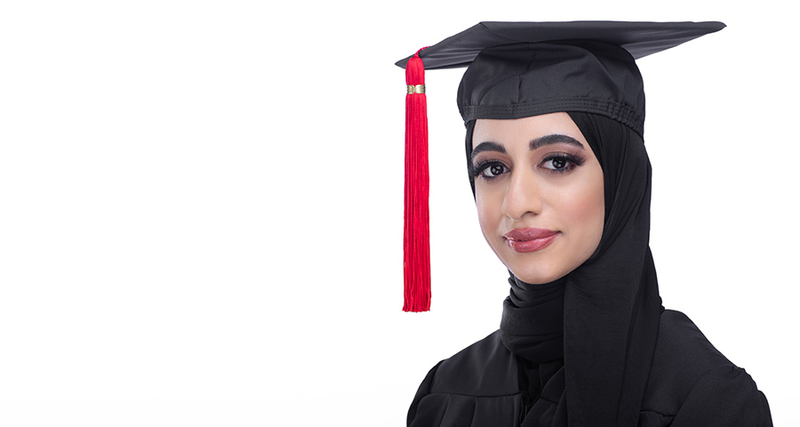 Reem Al-Haddad is graduating with a bachelor's degree in information systems and a minor in psychology.