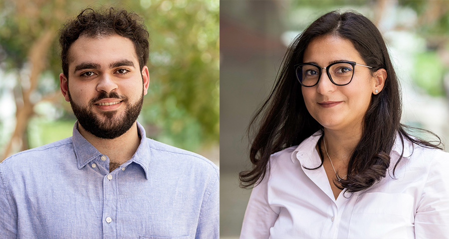 CMU-Q grad Samir Abdaljalil and faculty advisor Houda Bouamor researched Natural Language Processing for FinTech applications.