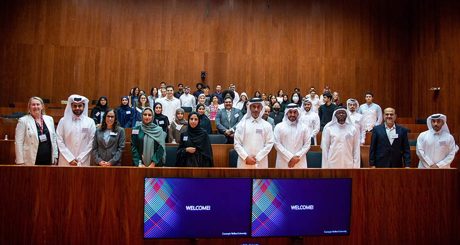 Qatargas representatives shared expertise and insights with students at CMU-Q.