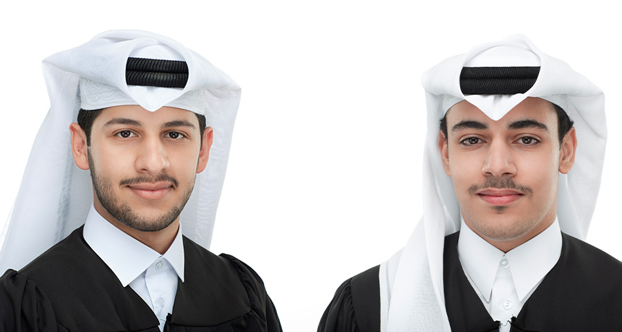 Mohammed Al-Qassabi and Abdulla Al-Kaabi each received a 2023 Education Excellence Day award.