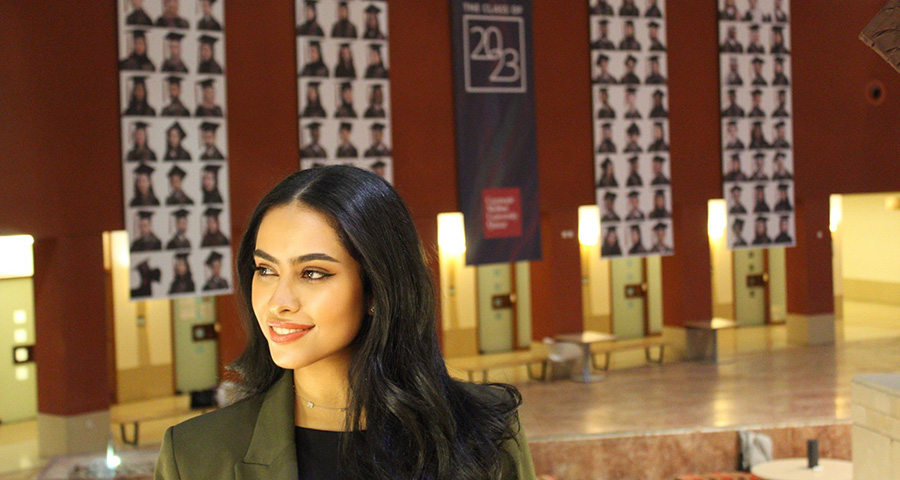 Sara AlKhaled graduated in May 2023 with a degree in business administration.