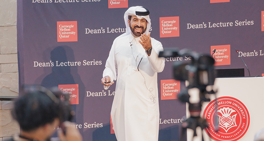 Rashid Al Mansoori at the CMU-Q Dean's Lecture Series