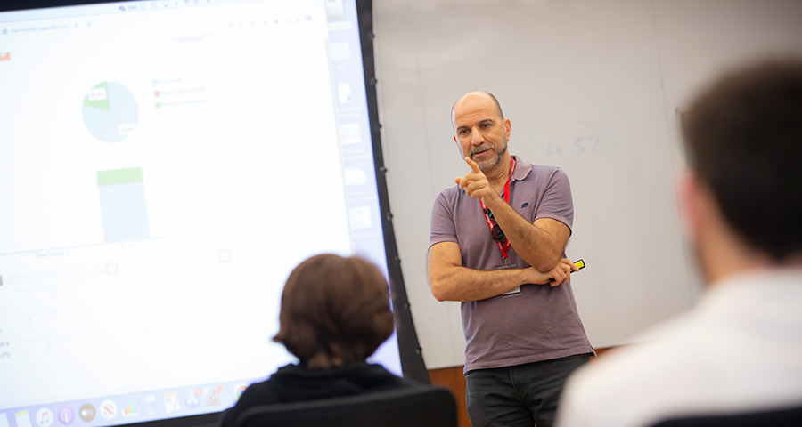 Maher Hakim is teaching a new course on innovation and entrepreneurship in emerging markets