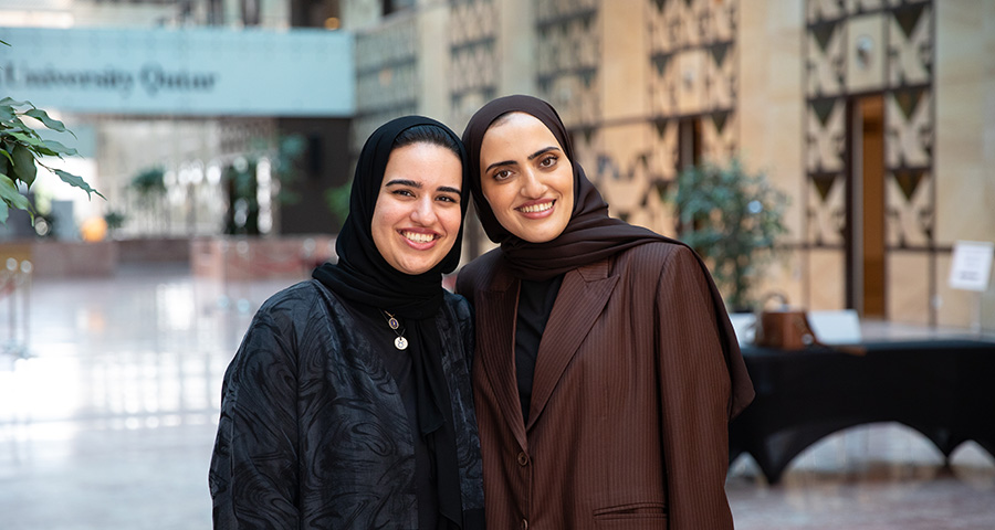Aisha Fakhroo and Albandari Alkhater are both pursuing their PhDs in the UK.