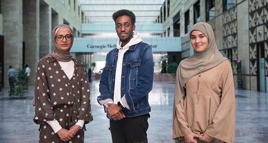 Malak Ibrahim, Steve Shema Ndayambaje, and Boushra Bendou.