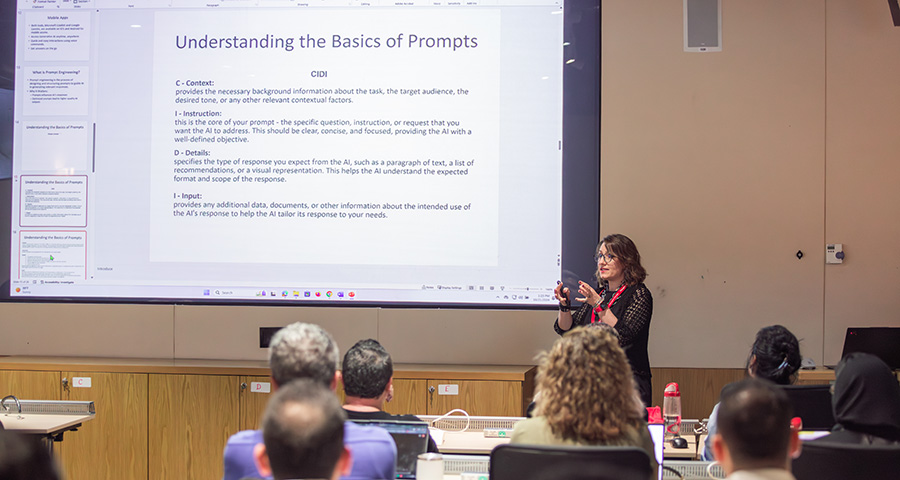 CMU-Q challenges students to think about both the potential and the limitations of AI to improve quality of life. 