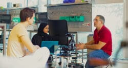 Computer science students learn how AI can manage complex tasks in fields like robotics.