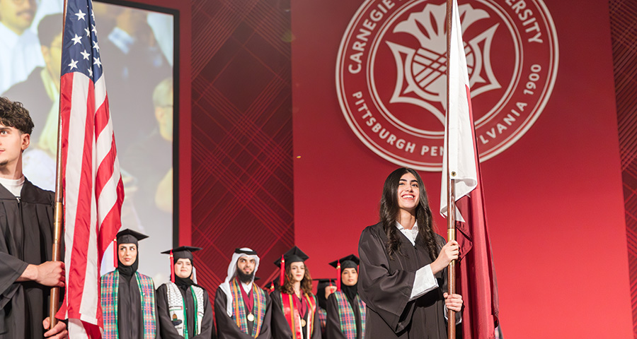 The CMU-Q community celebrated the graduation of 110 students in front of an audience of distinguished guests, family, friends, and faculty.