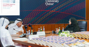 HE Sheikh Faisal bin Qassim Al-Thani inaugurates CMU-Qs new Al Rawi Initiative