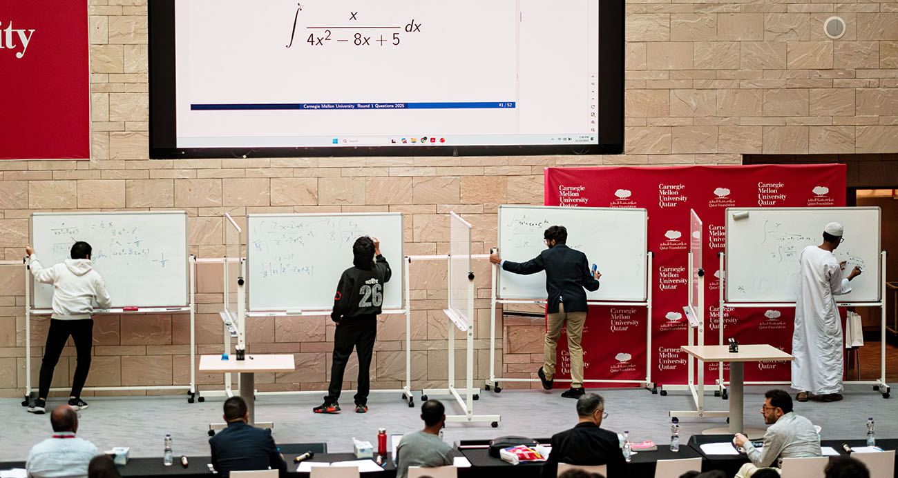CMU-Q’s Integration Bee expands, uniting university talent and emerging high school mathematicians