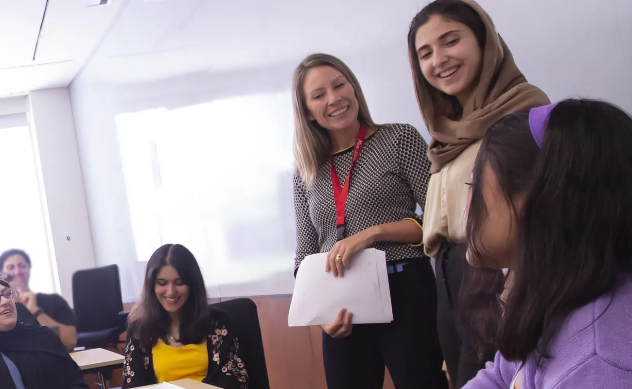 Dean interviewing an alumni