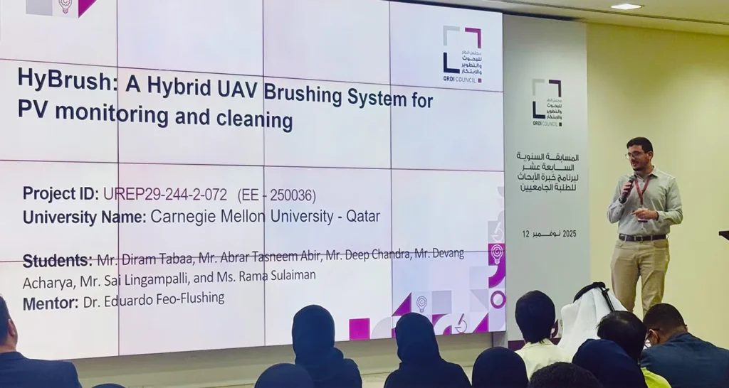 CMU-Q student researchers win second place at 17th Annual UREP Awards