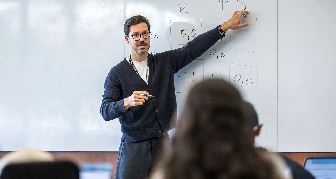 Agustín Indaco, Business faculty at CMU-Q