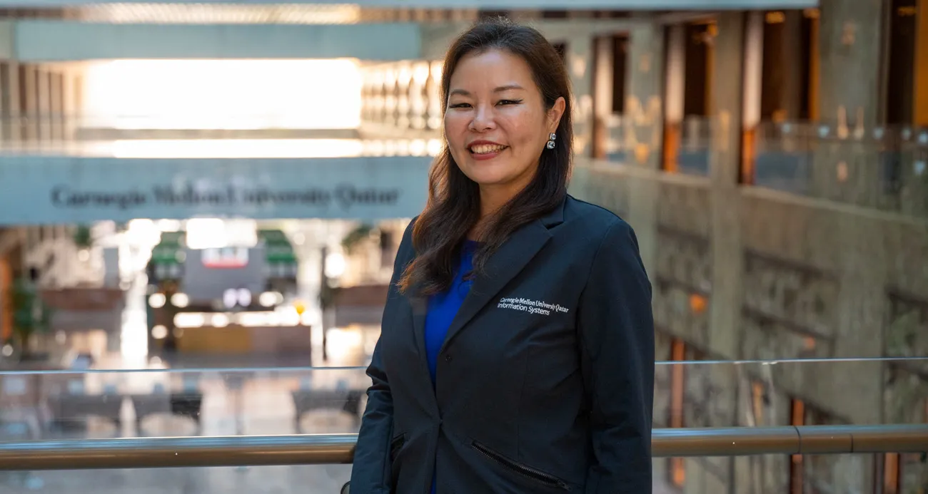 CMU-Q Information Systems professor Nui Vatanasakdaku